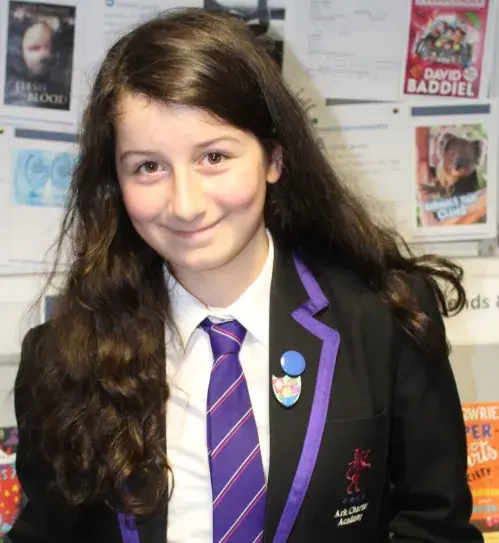 Marium earns Blue Peter Reading Badge